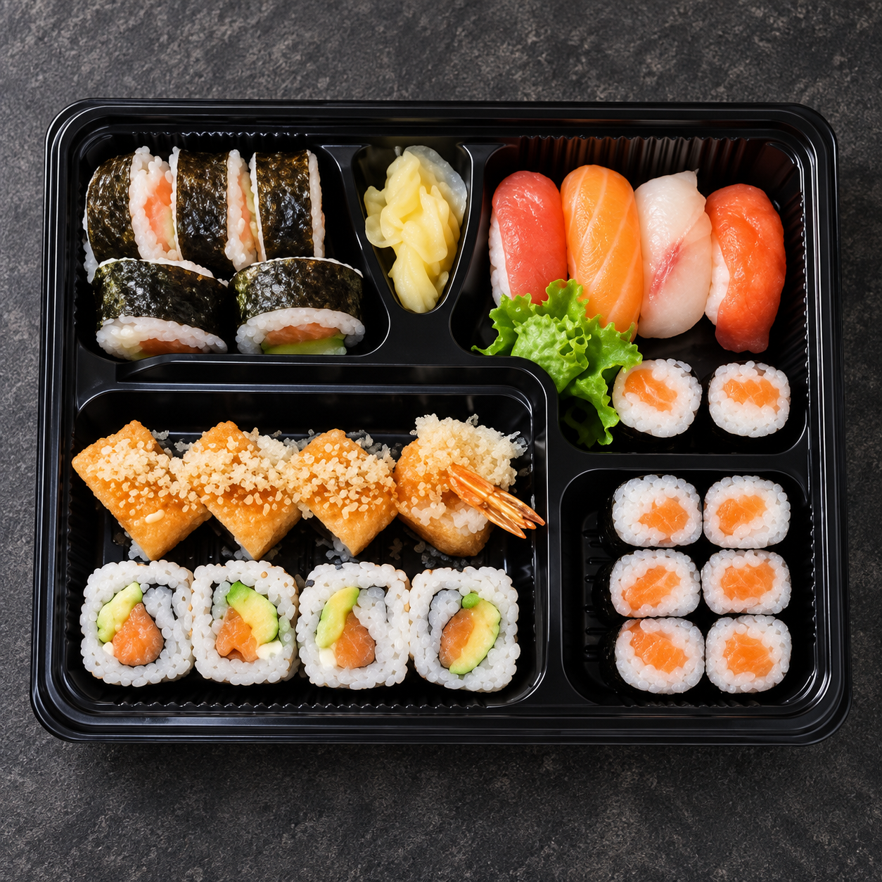 Box Lunch, ricostruzione della composizione originale