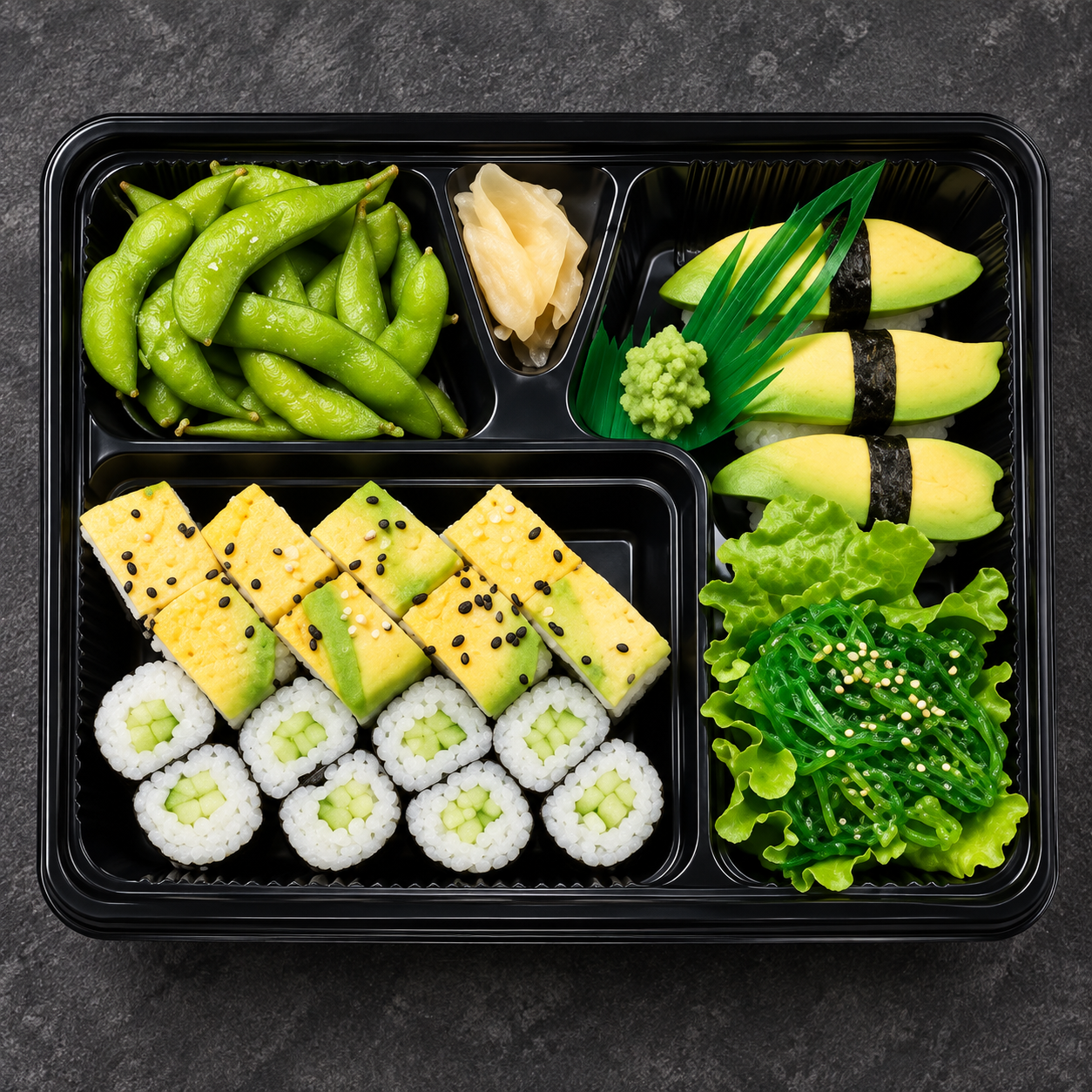 Box Vegano, ricostruzione della composizione originale